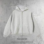 Sweatshirt-flower gray / S