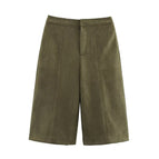 Army green shorts / S