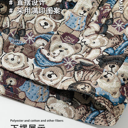 Ola's New Autum Style Uses All-Over Printed Pattern Lapel Cardigan Niche Design Trendyy Handsome Chic Unique Jacket