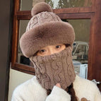Twist fur ball [coffee] / One size fits all