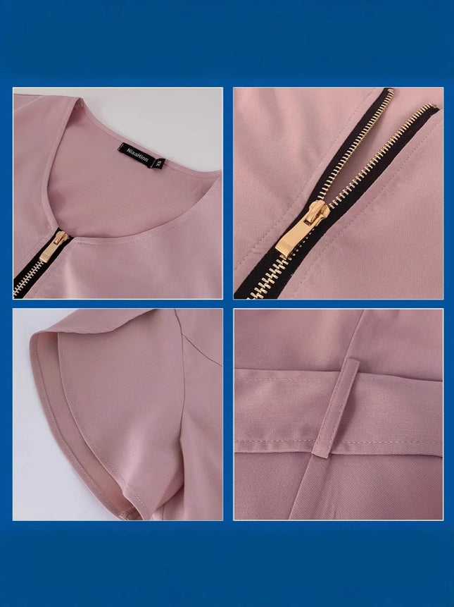 High-end operating room work clothes female confinement center beautician SPA brush hand clothes strap waist surgical clothes female points