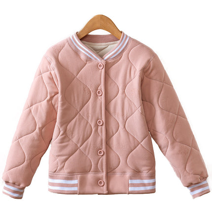 Source Winter Warm School Uniform Fleece-Lined Thickened Inner Wear Children's Student Base Cotton Coat and Pants Set Wholesale
