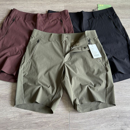 Curly flat! Men's Outdoor Seamless Adhesive Quick-drying Breathable Suit is Joker Water-repellent 3D Stand-up Cut Casual Shorts