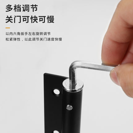 Light Simple Door Closer Household Stainless Steel Automatic Closer Hotel Room Door Cushion Automatic Door Closer