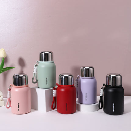 316 Stainless Steel All-Steel Lid Thermos Cup Mini Compact Flap Pocket Pants Cup High-Looking Portable Water Cup with Rope Customization