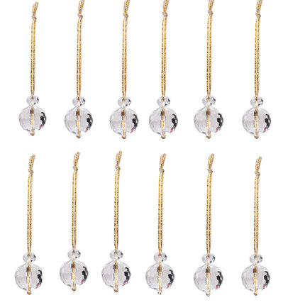 Amazon PDD Cross-border Direct Supply Pujiang Crystal Courtyard Garden Decorative Crystal Christmas Ball Sun Catcher Wind Chimes