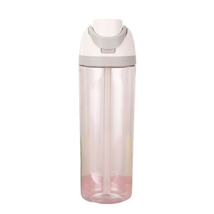Sports thermos cup stainless steel men's and women's car outdoor suction tube cup new fashion double drinking lid large capacity direct drinking cup