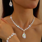 G236 silver ab color three-piece set