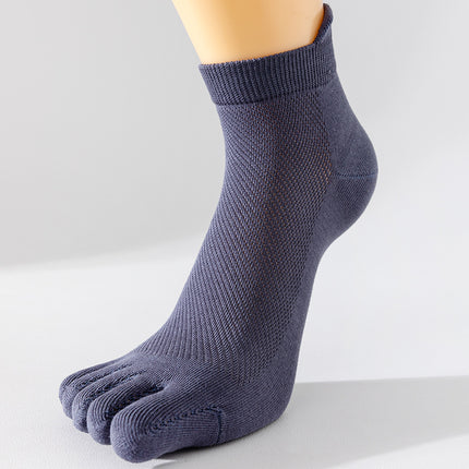 Toe Socks for Men and Women, Ultra-Thin Breathable Mesh Summer Tabi Socks, Pure Cotton Combed Short-Tube Pure Cotton Boat Socks, Invisible Socks