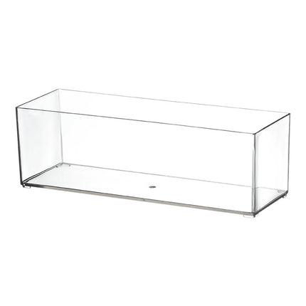 Desktop Storage Box Drawer Built-in Partition Transparent Acrylic Narrow Long Rectangular Cosmetic Workstation Kitchen