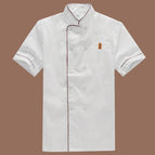 White Chef Dress with Short Sleeves / M