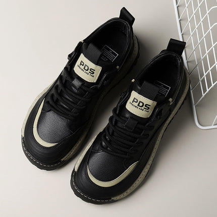 Factory direct supply of high shoes men's autumn and winter fleece-lined cotton shoes sports casual shoes thick bottom trend board shoes a generation of hair