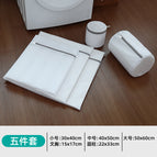 Gray slim five-piece set (small + medium + large + bra + cylinder)