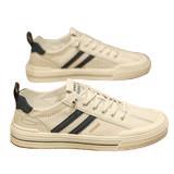 Men's Summer Breathable Ice Mesh Slip-On Non-Slip Anti-Odor Casual Sneakers Sports High-End White Trendy Shoes