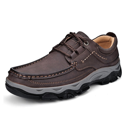 Cross-border foreign trade explosions men's shoes autumn new retro thick-soled tooling shoes dad shoes men's fashion casual leather shoes