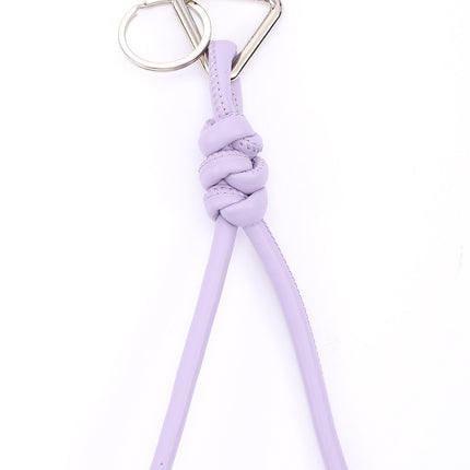 New triangle key chain PU hand-woven diamond key ring bag pendant key chain