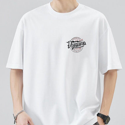 100% Pure Cotton Short-Sleeved T-Shirt for Men 2026 New Summer Design Niche Trendy Versatile Loose T-Shirt Top