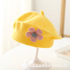 Beret sticky flower-yellow / 3-48 months