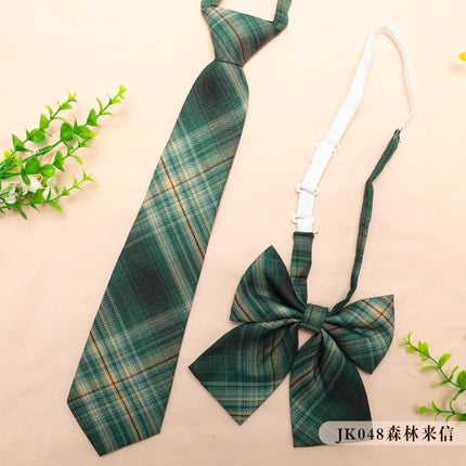 JK Uniform Accessories Tie-Free Collar Flower Suit Flat Corner Bow Tie Feather Root Small Thing Collocation New Korean Style College Style