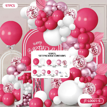 Balloon Chain Arch Set Scene Layout High-End Atmosphere Opening Birthday Party Decorations Anniversary Package