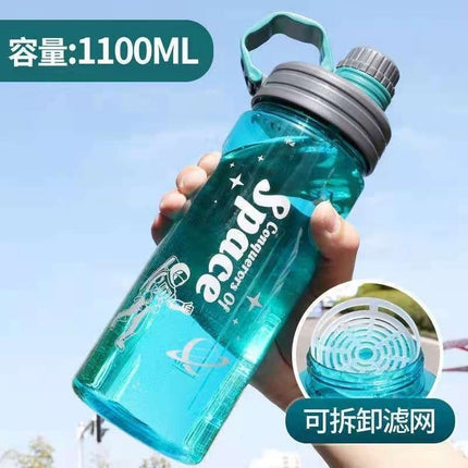 Super Large Capacity Space Cup Men's and Women's Sports Fitness Kettle Water Cup Anti-fall Explosion-proof Space Cup High Temperature Resistant Large Water Cup