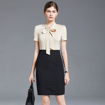2024 Summer Fashion Women's Clothing Professional dress Female Temperament Goddess Fan Hotel Work Clothes Jewelry Shop Beautician