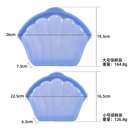 Silicone Fresh-Keeping Bag Food Repackaging Bag Silicone Bag Refrigerator Fresh-Keeping Bag Household Storage Edible Food-Grade Food Sealing Bag