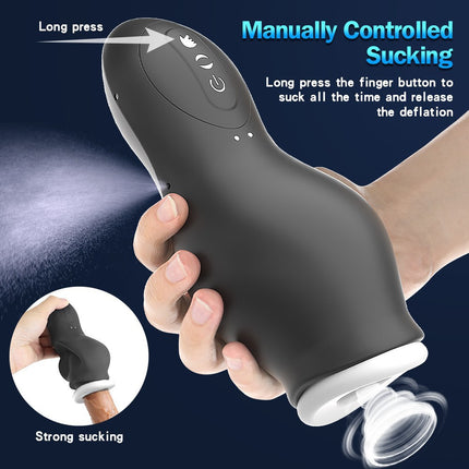 Automatic Male Masturbator Vagina Pussy Sucking Vibration Massager Real Penis Blowjob Masturbation Cup Adult Sex Toys For Men18