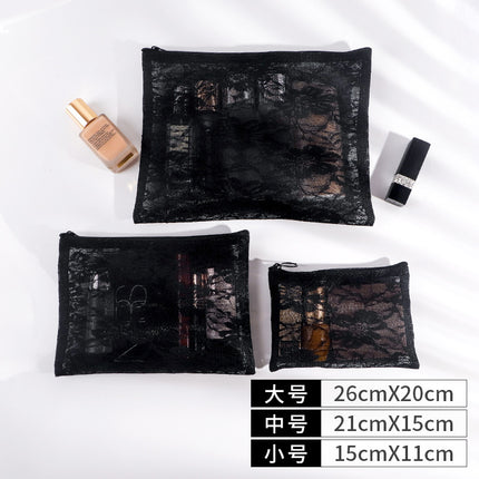 Mesh cosmetic bag suit portable mini South Korea travel cute storage simple wash storage cosmetic bag