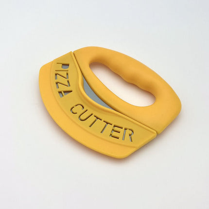 Amazon popular pizza cutter comes with protective cover pizza knife semicircle pizza cutting multi-purpose stainless steel cutter