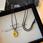 937 laicai necklace [black chain]