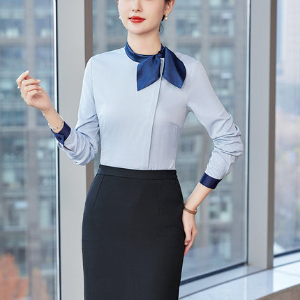 Spring and Autumn Work Clothes Female Fashion Temperament Stewardess Professional suit Beautician Hotel Front Desk Jewelry Store Work Dress