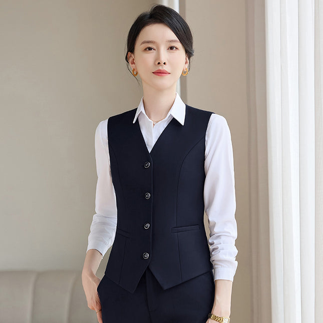 Professional Vest Suit Female Hotel Sales Office Waiter Formal Suit Vest Vest Property Teacher Work Clothes