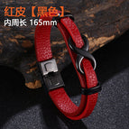 Red leather [black]: 165mm [inner circumference]]