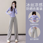 Suit blue + light gray / S (refer to bust size waist size when choosing size)