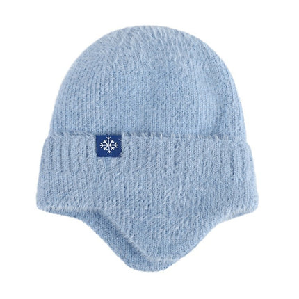 Baotou Cold Hat, Comfortable Hat for Men and Women, Autumn and Winter Ear Protection, Warm Woolen Hat, High Elastic Cold-Proof Cotton Hat, Cross-Border Foreign Trade