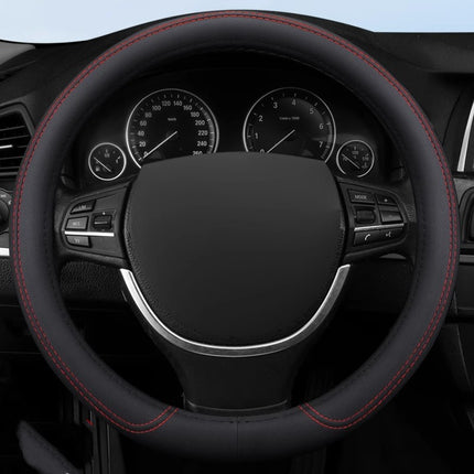 Car Steering Wheel Cover Classic Frosted Leather Perforated Mature Handle Cover 4S Shop Car Factory Cross-Border Wholesale Export