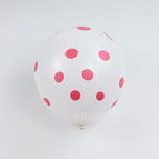 White balls and red dots 100 pieces per pack