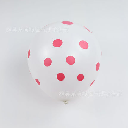 Thickened 12 inch 2.8g polka dot latex balloon wedding wedding party holiday balloon decorative polka dot balloon
