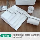Gray rough seven-piece set (mini + small + medium + large + extra large + bra + cylinder)