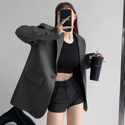 Light Luxury Small Suit for Women 2026 Spring New Light Luxury Gray Commuter Suit Niche Design Stylish Jacket