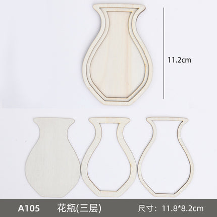 Handmade Bamboo DIY Fridge Magnet Wooden Frame Material Kit New Year's Day Parent-Child Handicraft Activity Cultural and Creative Salon Team Building Gift