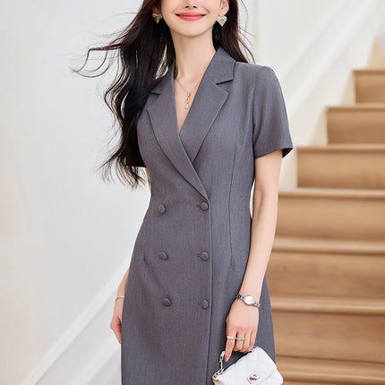 Senior Sense dress Professional Formal Occasion Suit Skirt Work Clothes Temperament Women's Summer Front Desk Reception Tooling