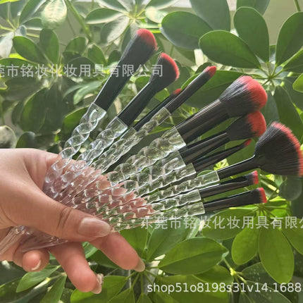 10 Pcs Threaded Makeup Brush Unicorn Makeup Brush suit Multifunctional Full Set Beauty Brush Makeup Tools