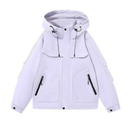 Outdoor Sports Waterproof and Windproof High Collar Functional Jacket 2025 New Work Clothes Group Clothes