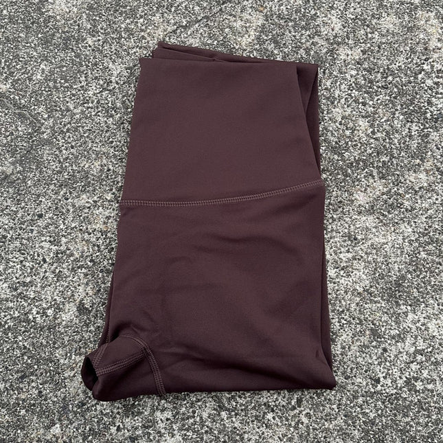 Cross-Border Hot Selling Solid Color Women's High-Waisted Tight Leggings Soft Stretch Peach Butt Yoga Pants with Back Waist Pockets