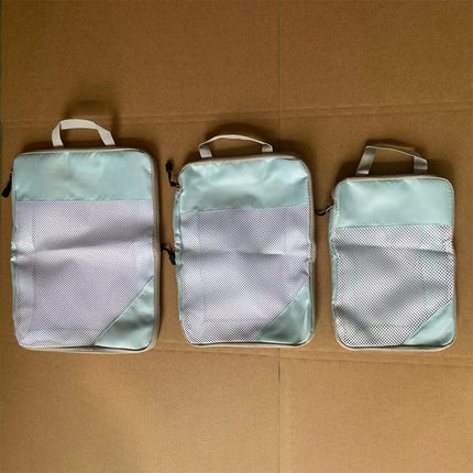 Amazon travel compression bag three-piece luggage clothing storage bag suit factory direct sales
