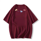Burgundy (three little colorful dogs on the collar) / S (recommended to wear 37.5-50kg)