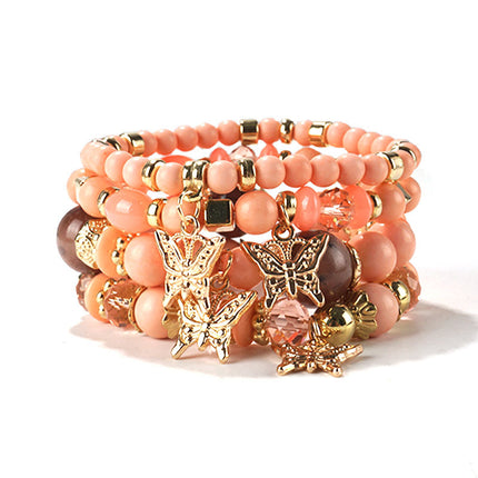 European and American Cross-Border Hot-Selling New Bohemian Bracelets Creative Tassel Multi-Layer Beaded Bracelets Fashion Jewelry