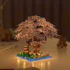 M3078 small purple cherry tree house/lamp